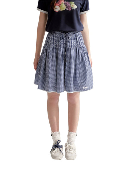 Plaid A-Line Skirt