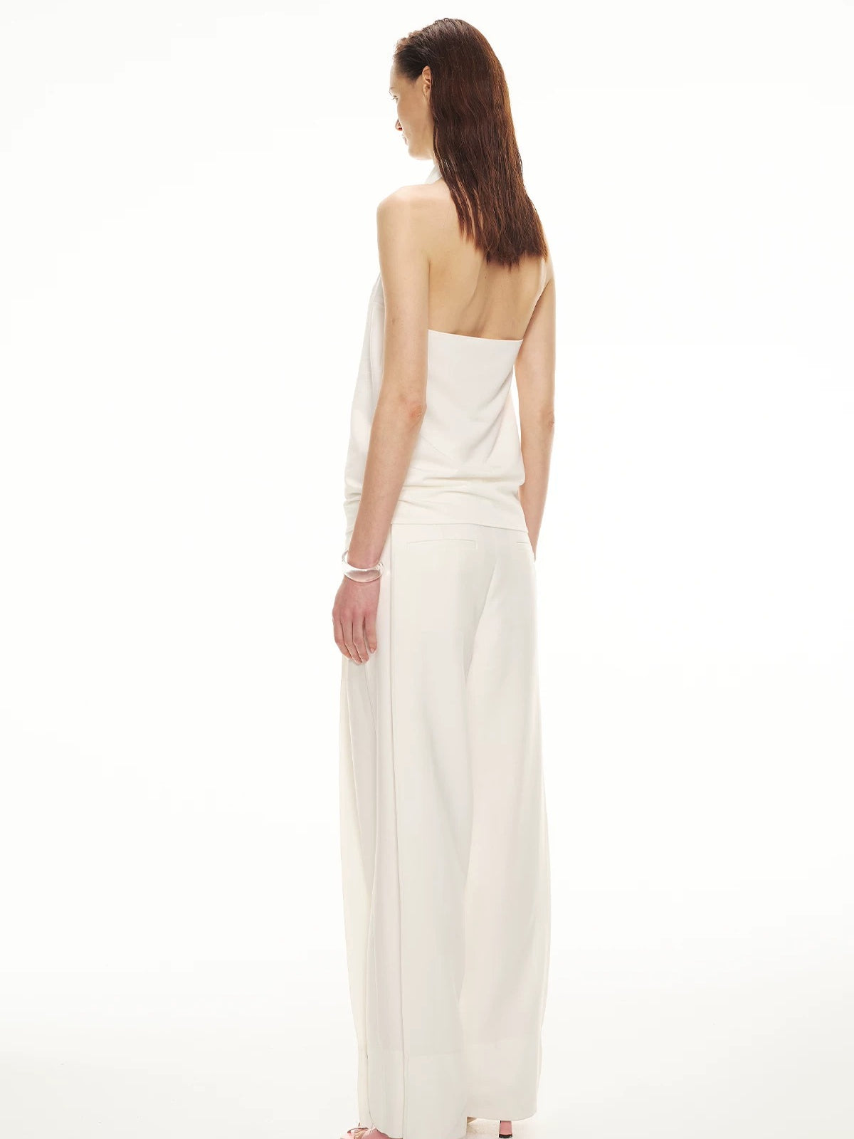 Mirror Halter Cowl Top