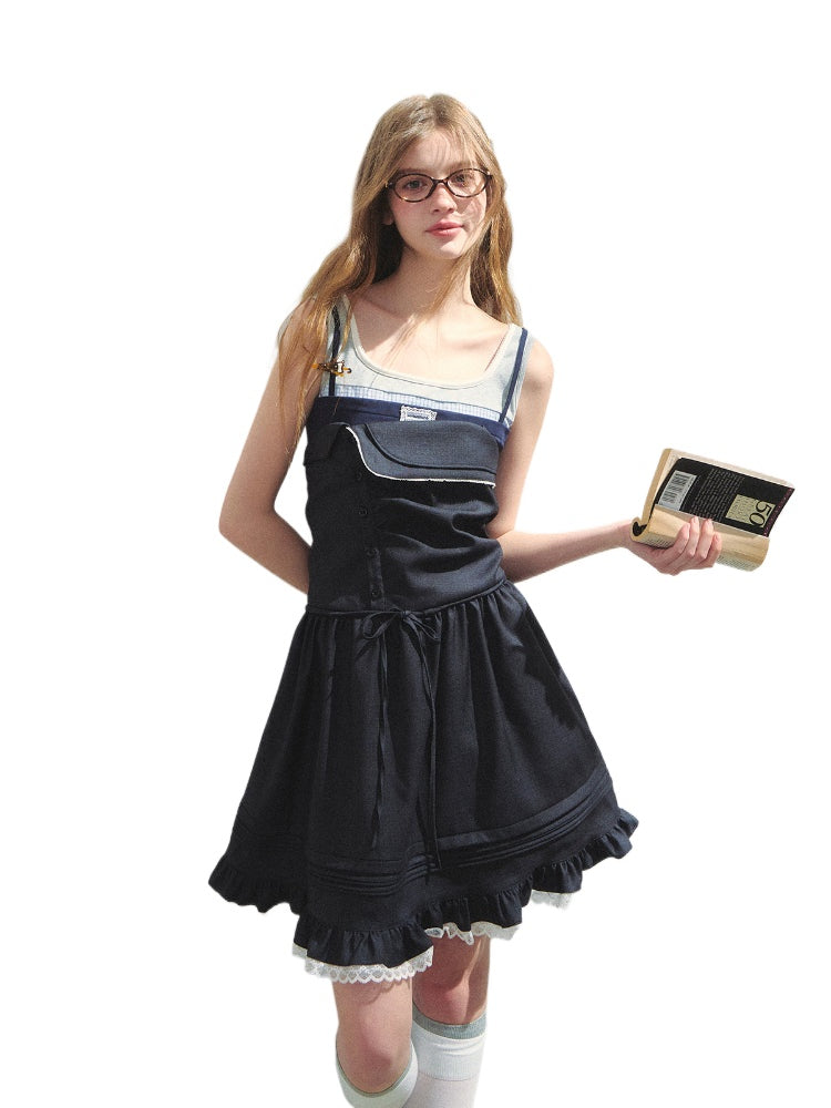 Preppy Strapless Dress