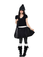 Bow Knit Short Sleeve Top