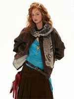 Leopard Print Tencel Scarf Wrap