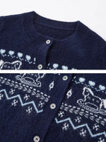 Fair Isle Cardigan & Scarf Set