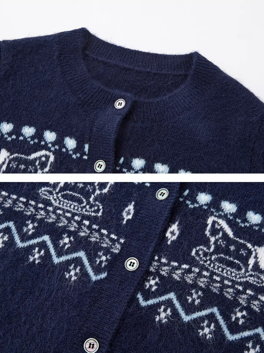Fair Isle Cardigan &amp; Scarf Set