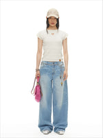 Beverly Wide Denim Pants