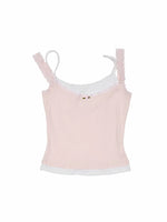 Asymmetric Lace Cami Top