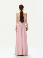Embellished Halter Maxi Dress