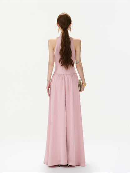 Embellished Halter Maxi Dress