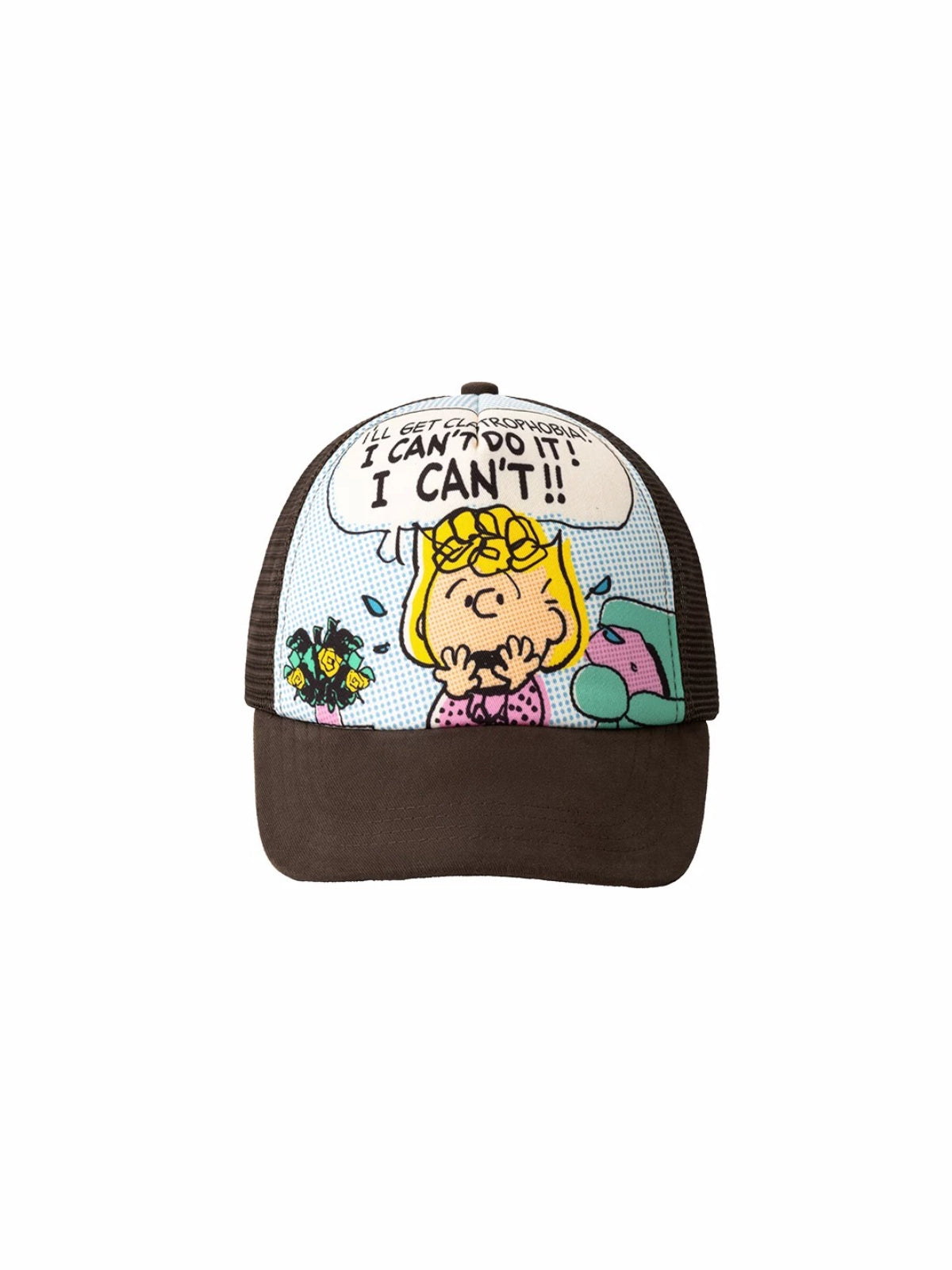 Snoopy Graphic Colorblock Trucker Cap