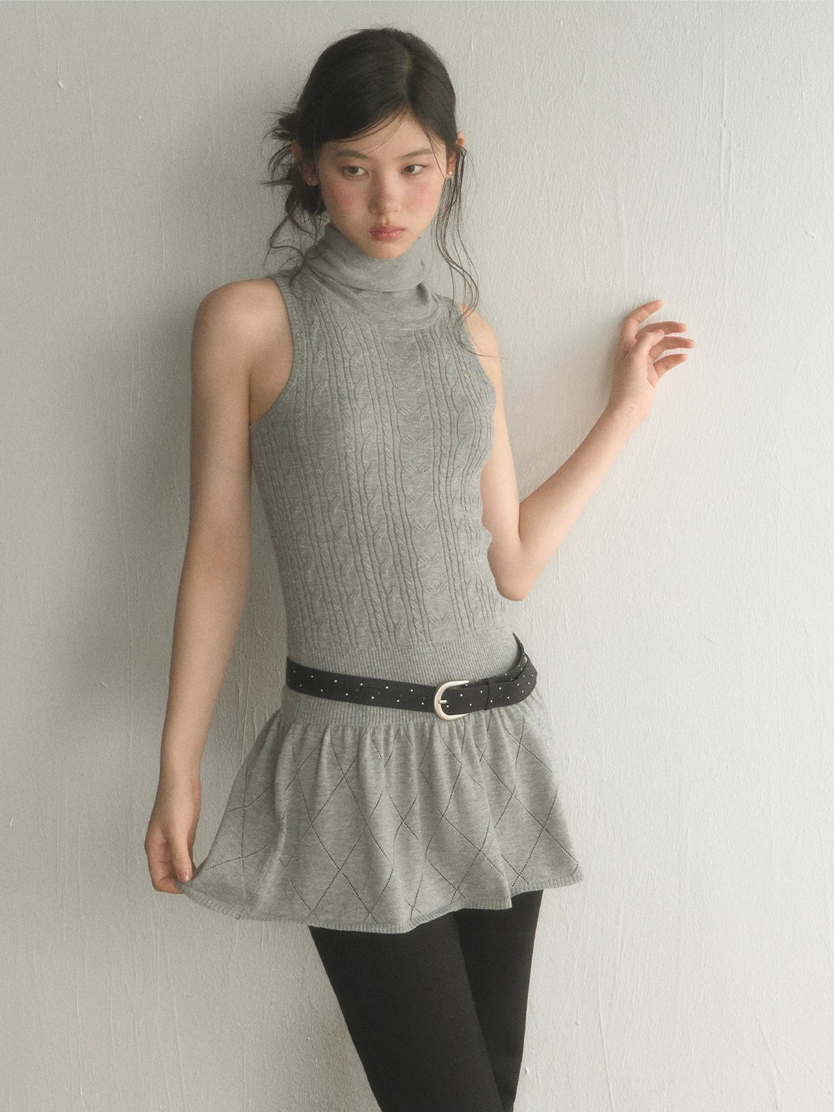 Cable Knit Mini Dress