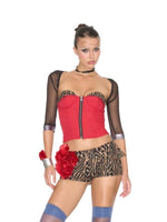 Animal Print Shorts Set