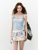 Spliced Bow Loose Sling Vest