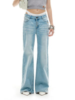 Washed Straight Jeans