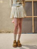Mohair and Satin Cardigan & Skirt Set