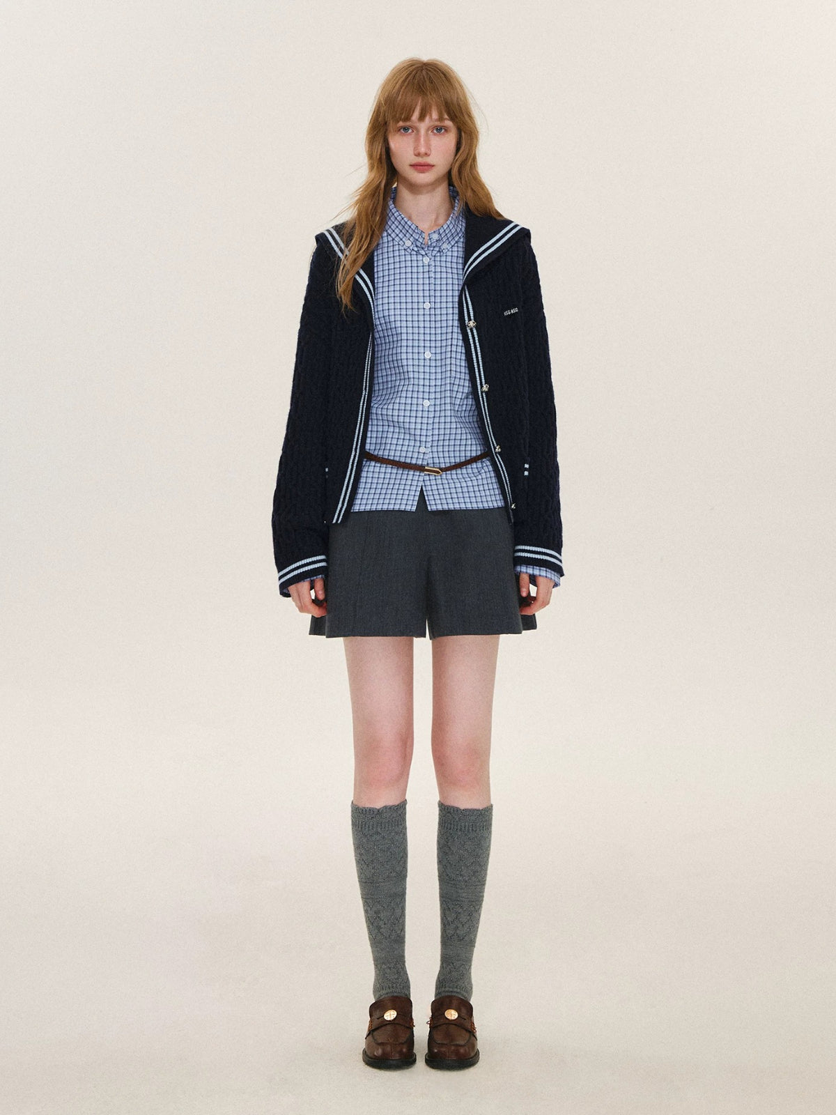 Blue Check Long Sleeve Shirt