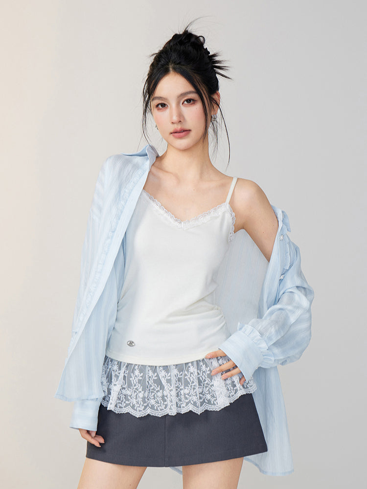 Lace-Trimmed Pure Desire Camisole