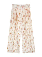 Floral Lace Wide-Leg Pants
