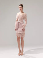 Satin Lace Bodycon Dress