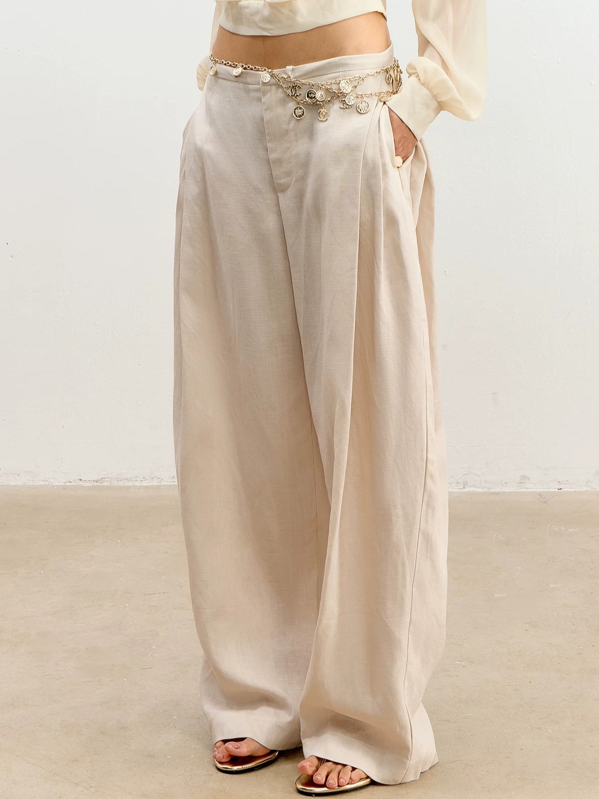 Linen Wide Leg Pants