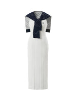 Duro Cable-Knit Argyle Dress