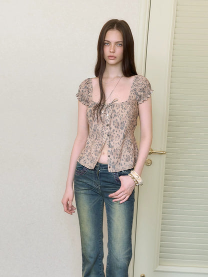 Leopard Print Blouse