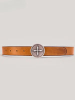Compass Handcraft Leather Belt