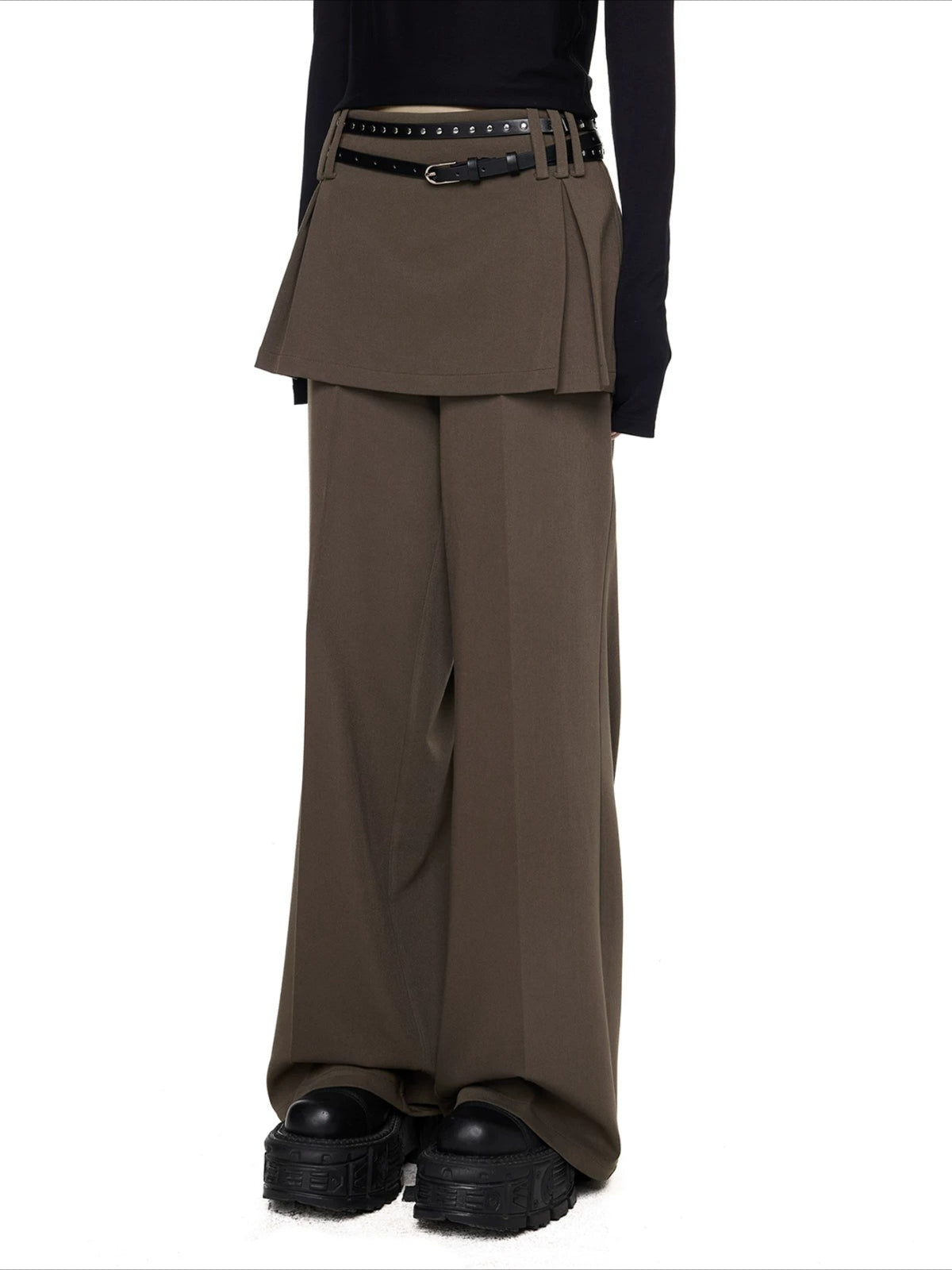 Layered Straight Pants