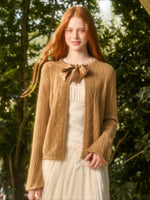 Ribbon Knit Cardigan