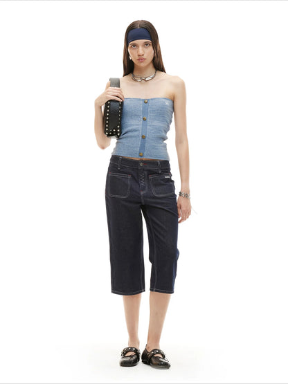 Blue Wanderer Knit Bandeau