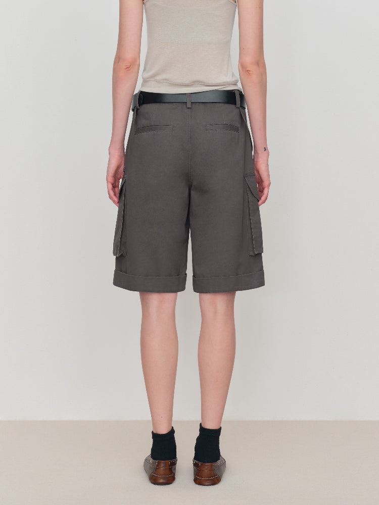 Cargo Pocket Low-Rise Shorts