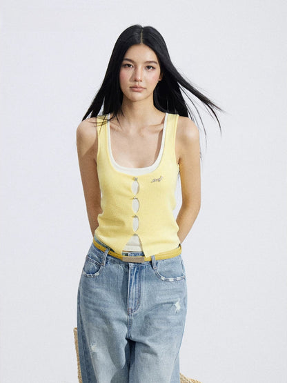 Layered Knit Vest