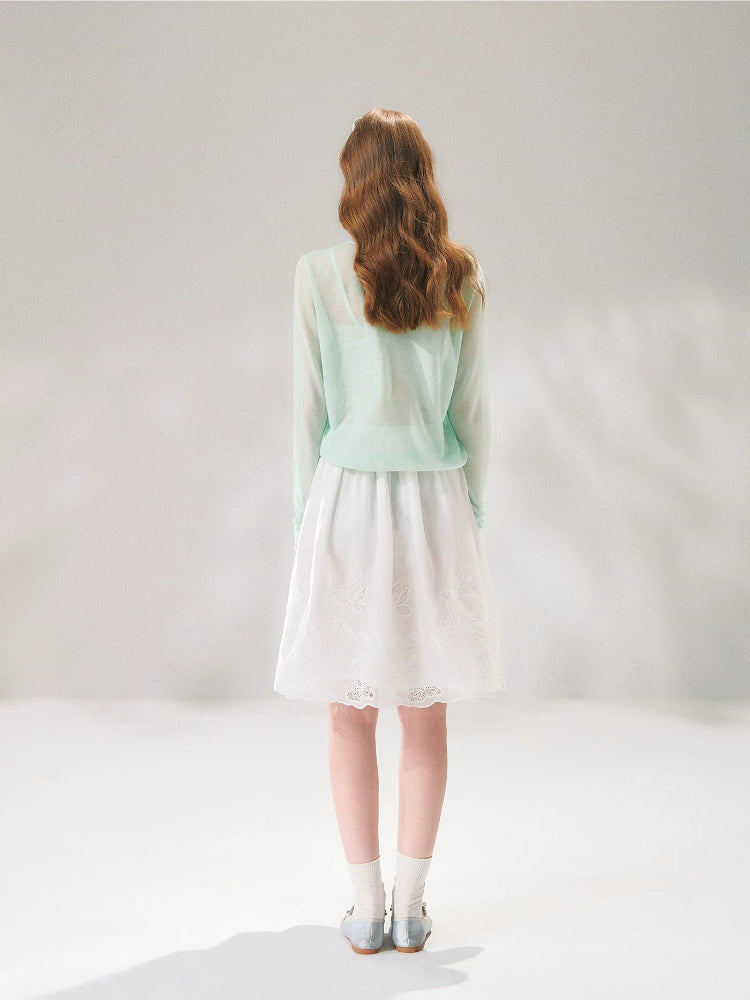 Ice Silk Tie Cardigan