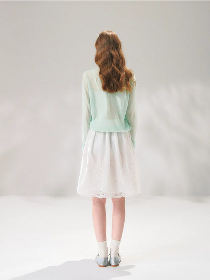 Ice Silk Tie Cardigan