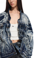 Vintage Blue Volcanic Denim Jacket