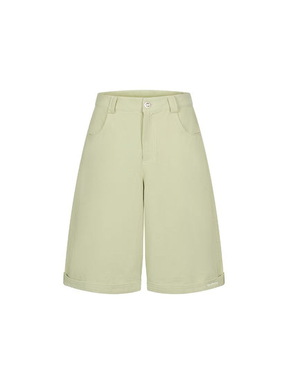 Pure Cotton Wide-Legged 5-Point Shorts
