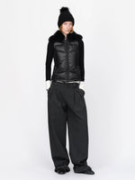 Wool Wide Leg Tailored Pants