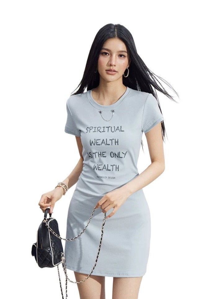 Star Chain Lyocell Dress