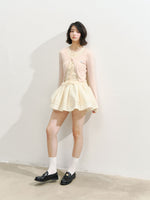 Lace Collar Fake Two-piece Cardigan