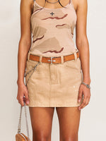 Compass Wild Origin Denim Skirt Sand