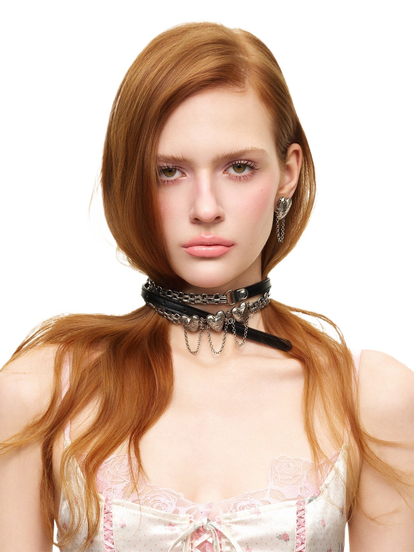 Punk Heart Layered Choker