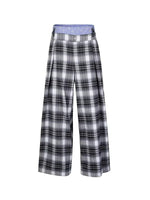 Manchester Plaid Wide Pants