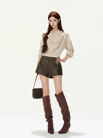 PU Leather Shorts