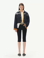 Double Placket Denim Jacket