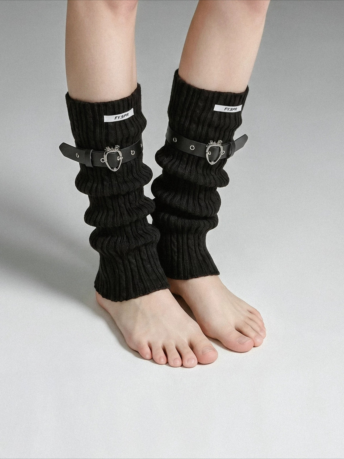 Knit Belt Leg Warmers
