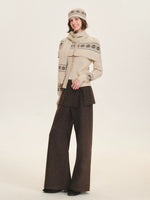 Fair Isle Knit Cape Sweater