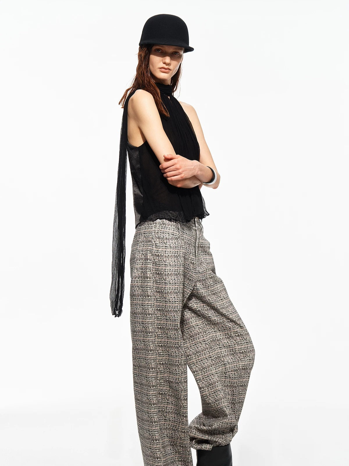 Printed Wide Leg Pants