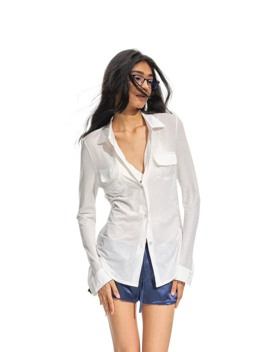 Satin Trim Shirt
