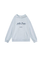College Embroidered Cotton Hoodie