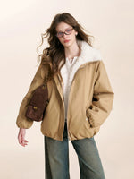 Shearling Collar Parka Jacket