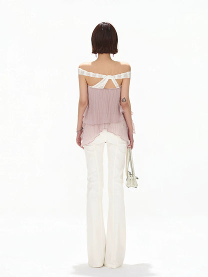 Off-Shoulder Ruffle Blouse