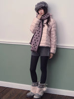 Star Quilted Hooded Down Jacket
